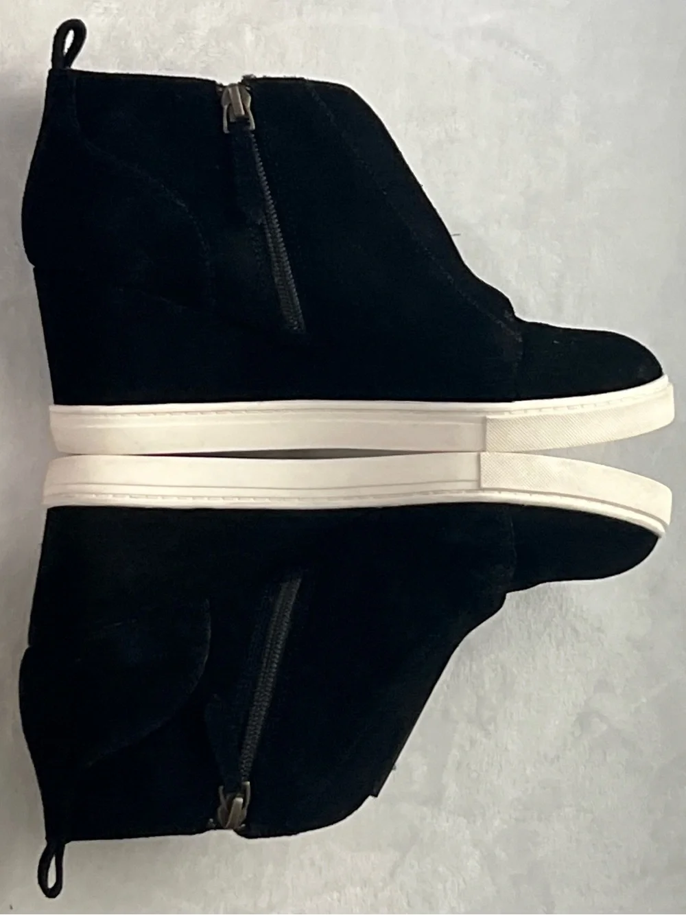 Paolo Black Suede Chukka‎ Boots with White Sole